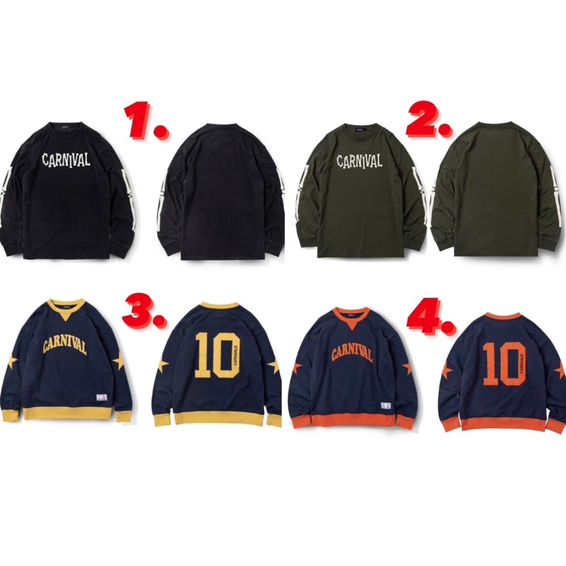 ของแท้-เสื้อแขนยาว-crewneck-carnival-fall-winter-2022-creation-from-chaos-collection-drop-4-ของใหม่-มือ1-พร้อม