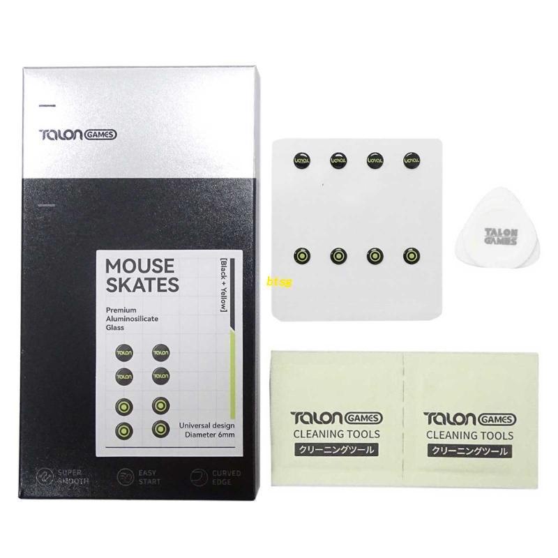 BT DIY Universal Dots TALONGAMES Glass Mouse Feet Pad Mouse Skates Anti