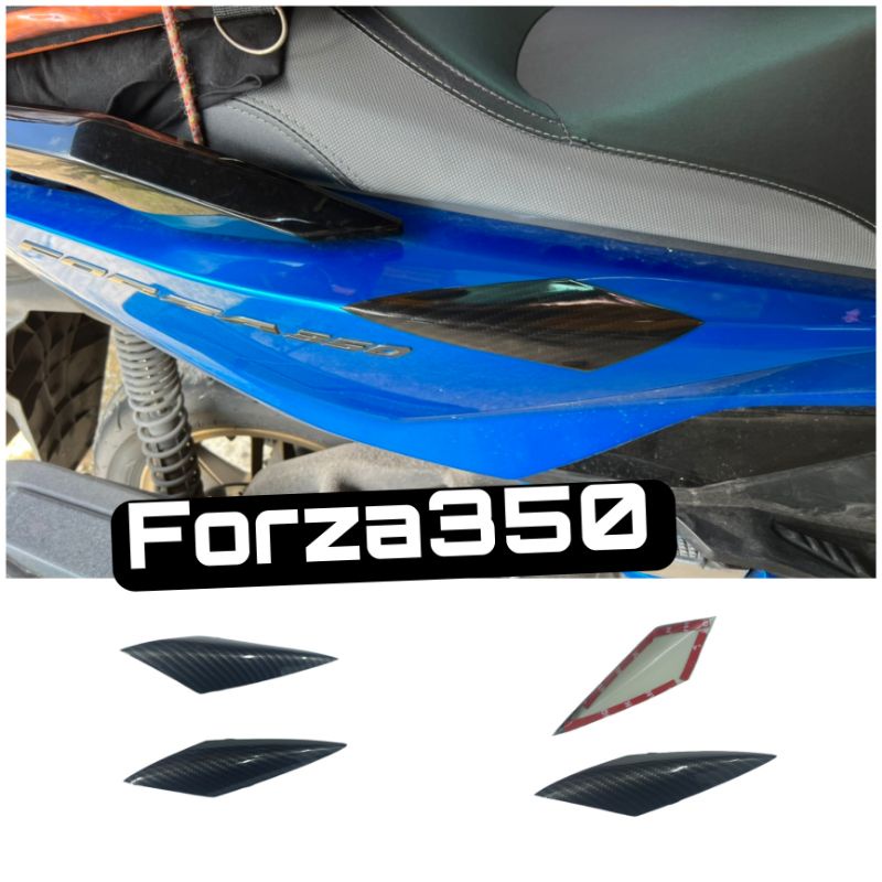 กันรอยชุดสี-forza350-ชิ้นงานพลาสติก-abs-หุ้มฟิล์มลอยน้ำเคฟล่า-1ชุดมี-2-ชิ้น-กาว-3m-พร้อมติดตั้ง