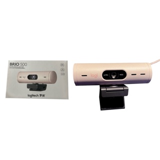 Logitech BRIO 500 (Rose) USB-C Full HD 1080p Webcam with HDR, 960-001434
