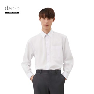 dapp Uniform เสื้อเชิ้ต แขนยาว ผู้ชาย Mens White Longsleeves Shirt สีขาว(TSLW1902CE)