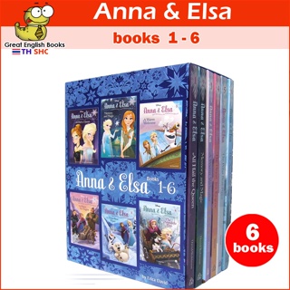 (ใช้โค้ดรับcoinคืน10%ได้)  พร้อมส่ง *ลิขสิทธิ์แท้ Original*  Anna &amp; Elsa: Books 1-6 (Disney Frozen) (A Stepping Stone Book(TM)) Hardcover