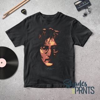 จอห์นเลนนอน Beatles เสื้อพิมพ์เสื้อสวมใส่สบายเสื้อที่กําหนดเอง Unisex จอห์นเลนนอนเสื้อวง (sz_19