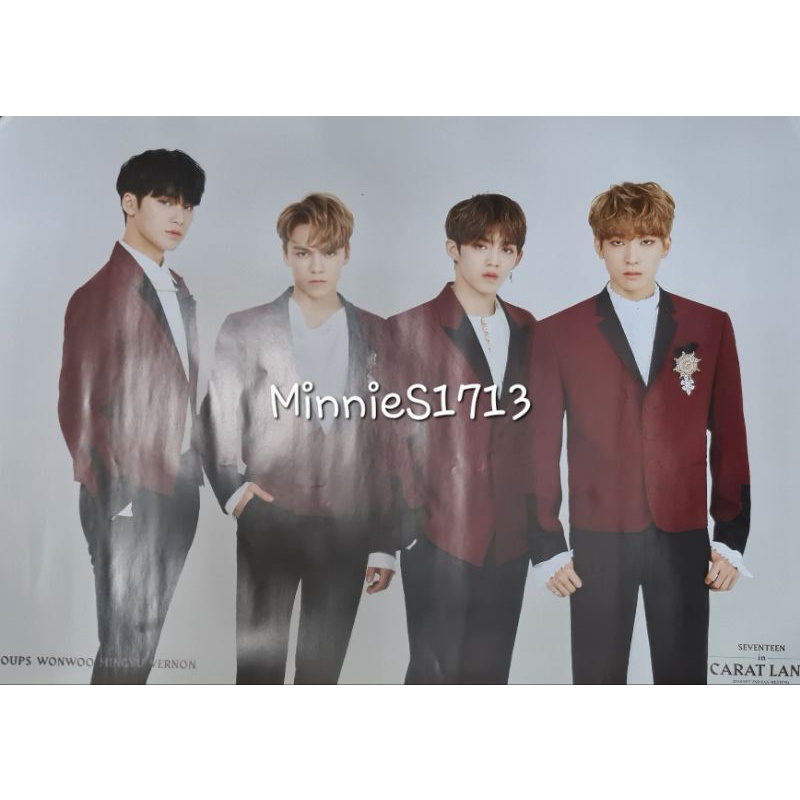 Seventeen 2018 Caratland Poster (Vocal,Hip Hop team) | Shopee Thailand
