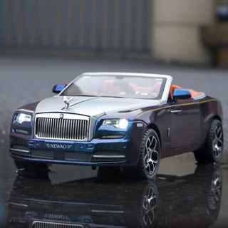 1:24 ม้วน - Royce Dawn โลหะผสมรถโมเดลเสียงและแสงดึงกลับคอลเลกชัน Diecast ยานพาหนะรถของเล่นสําหรับเด็ก