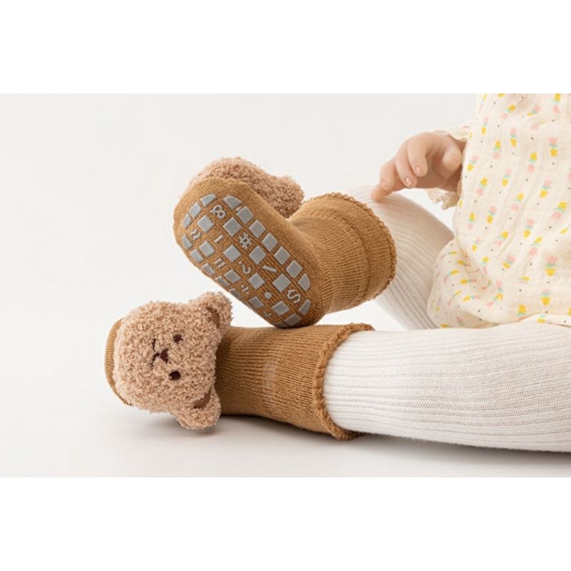 new-bear-ถุงเท้าเด็ก-เเรกเกิดถึง1ปี-รุ่นข้อสั้น-เนื้อนุ่ม-มีกันลื่น