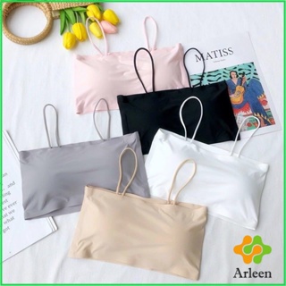 Arleen สปอร์ตบรา สายเดี่ยวแบบเกาะอก สายเดียว ผ้านิ่มเด้ง สีหวาน sports bra