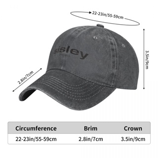 Sisley พร้อมส่ง หมวกเบสบอล ผ้าฝ้าย 100% ผ้ายีน ทรงโค้ง ปรับขนาดได้ เข้ากับทุกการแต่งกาย สําหรับผู้ชาย และผู้หญิง