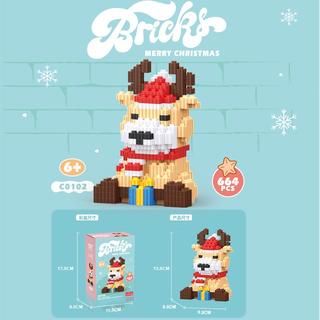 ซานตาคลอส-สโนว์แมน-ต้นคริสต์มาสกวาง-เครื่องประดับสร้างสรรค์-การศึกษา-ประกอบของเล่นเด็ก-ของขวัญปีใหม่-ของขวัญคริสต์มาส
