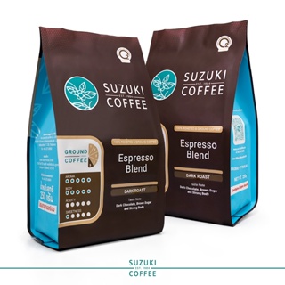 ภาพหน้าปกสินค้า[แพ็คคู่] คั่วเข้มมาก Espresso Blend กาแฟคั่วบด SUZUKI COFFEE ที่เกี่ยวข้อง