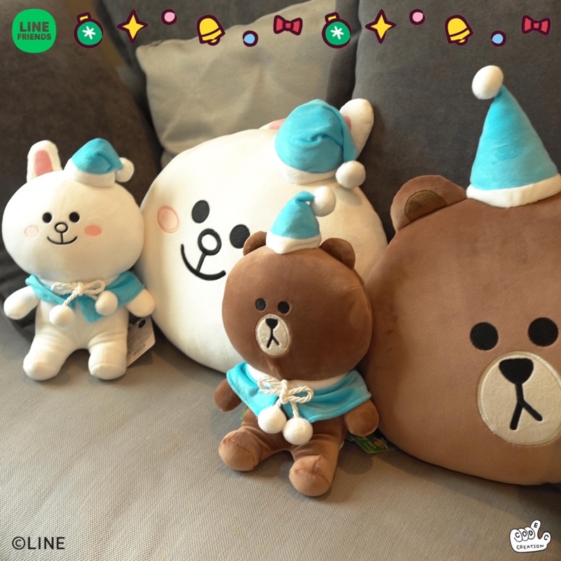 หมอน ขนาด 16 นิ้ว Winter Collection (LINE FRIENDS) | Shopee Thailand