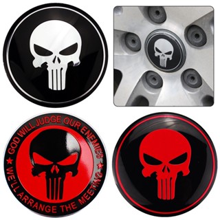 [B_398] Universal Skull Zinc Alloy Car Tyre Wheel Hub Cap Sticker Badge