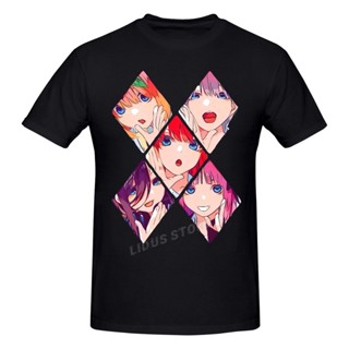 ถูกที Anime The Quintessential Quintuplets 5 Toubun No Hanayome Nakano Sisters T shirt Harajuku Clothing T-shirt Cotton