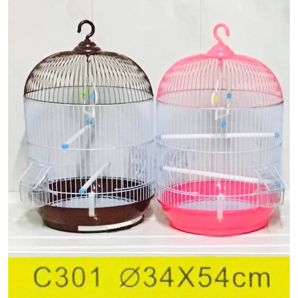 bp-pets-กรงนก-พร้อมคอนนก-และของเล่นนก-กรง-c301-กรงสัตว์เลี้ยง-กรงนกพร้อมอุปกรณ์-กรงนกแขวน-กรงนก