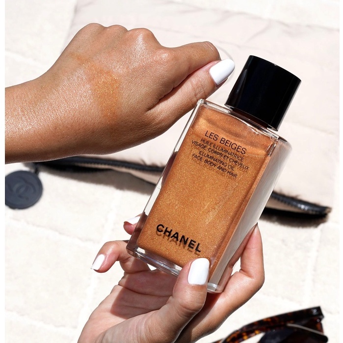 beauty-siam-แท้ทั้งร้าน-แบ่งขายออยลิมิเตดชาแนล-chanel-les-beiges-illuminating-oil-face-body-and-hair-10-ml