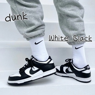 ภาพหน้าปกสินค้า(authentic)100%  NIKE Dunk Low White Black (Panda) ซึ่งคุณอาจชอบราคาและรีวิวของสินค้านี้