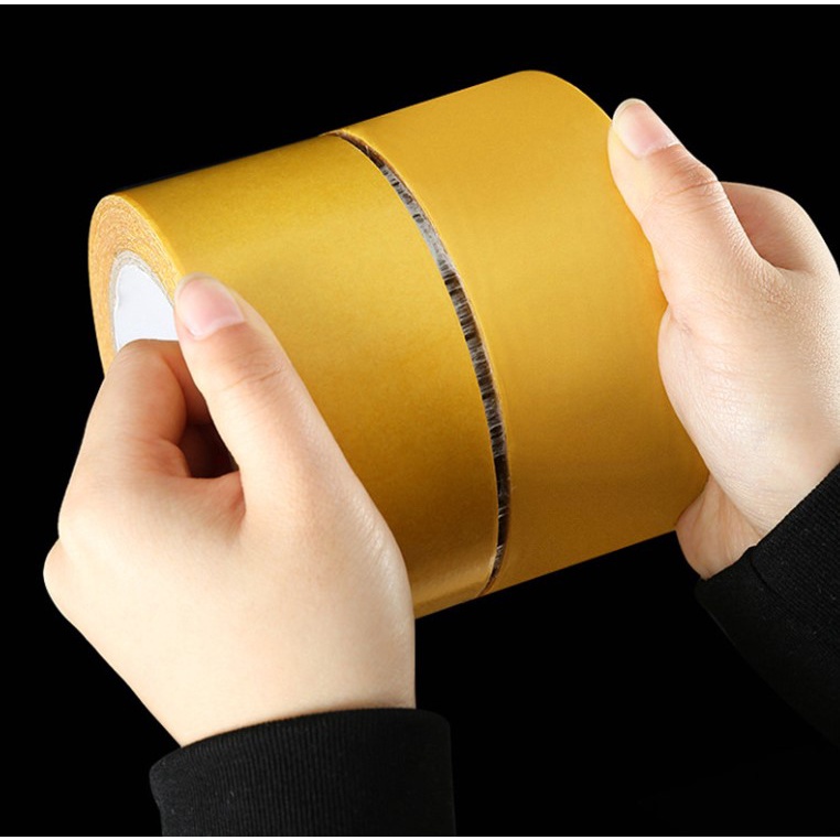 เทปกาวสองหน้าเหนียวพิเศษเนื้อ-fiber-สำหรับติดเฟอร์นิเจอร์-พรมปูพื้น-ความยาว-5-หลา-4-5-เมตร-ต่อม้วน