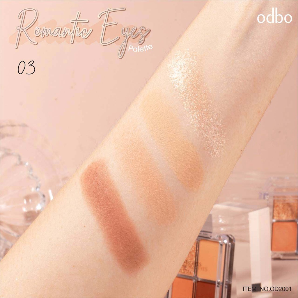 โอดีบีโอ-od2001-odbo-romantic-eyes-palete-od2001-อายแชโดว์เนื้อแมทท์-และ-ชิมเมอร์-น้ำหนักสุทธิ-4-กรัม