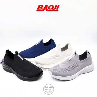 สินค้า BAOJI รองเท้าวิ่ง รองเท้าผ้าใบชาย สลิปออน รุ่น BJM694 ไซส์ 41-45