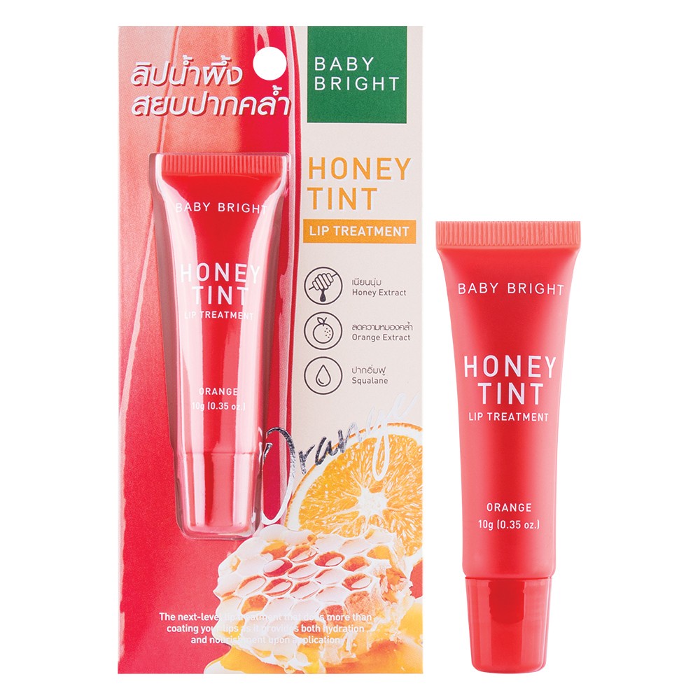 ลิปน้ำผึ้งทรีตเมนท์ปากฉ่ำ-baby-bright-honey-tint-lip-treatment