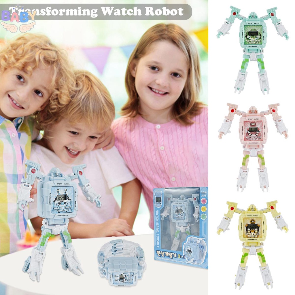 transformer-robot-watch-3-in-1-นาฬิกาข้อมืออิเล็กทรอนิกส์-ของเล่นสําหรับเด็ก-shopcyc9346