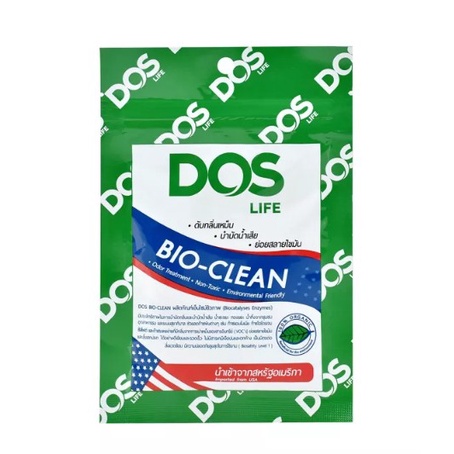 dos-bio-clean-หัวเชื้อแบคทีเรีย-จุลินทรีย์-กำจัดกลิ่น-ไบโอคลีน-30-ก-จุลินทรีย์-ลดกลิ่น-ชักโครก-ถังบำบัดน้ำเสีย