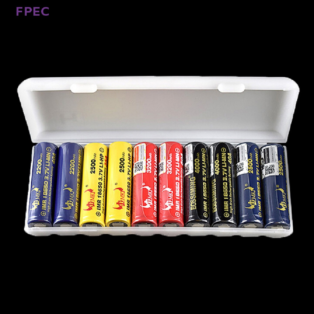 fpec-ใหม่-กล่องพลาสติก-แบบพกพา-สําหรับจัดเก็บ-18650-10-ชิ้น