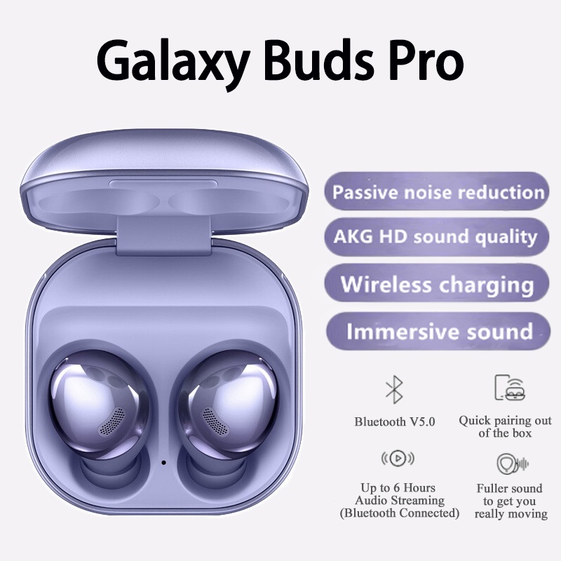 ภาพหน้าปกสินค้าSamsung Galaxy Buds Pro หูฟังบรูทูธไร้สายซัมซุง รวมกล่องชาร์จไร้สาย ลดเสียงรบกวน/เข้ากันได้กับ