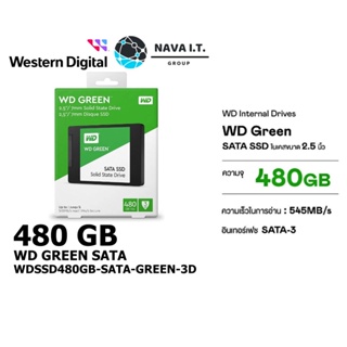 ภาพหน้าปกสินค้า⚡️กรุงเทพฯด่วน1ชั่วโมง⚡️ 480 GB SSD (เอสเอสดี) WD GREEN SATA รับประกัน 3 ปี WDSSD480GB-SATA-GREEN-3D รับประกัน 3 ปี ที่เกี่ยวข้อง