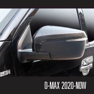 ครอบกระจกมองข้าง ลายเคฟล่า ISUZU DMAX D-MAX 2020 (4 WD) / MU-X (เฉพาะ 1.9 active) (2ชิ้นด้านบน)