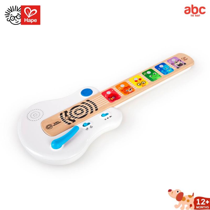 ช้อปดีมีคืน-hape-baby-einstein-กีตาร์เด็ก-กีต้าร์เบบี๋-กีต้าร์ไม้แมจิกทัช-strum-along-songs-12m-ใส่ถ่าน