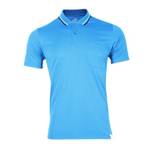 EGO SPORT EG6187 เสื้อโปโล เสื้อโปโลผู้ชาย สีฟ้าเข้ม แห้งง่าย ระบายอากาศได้ดี Anti-Bacterial