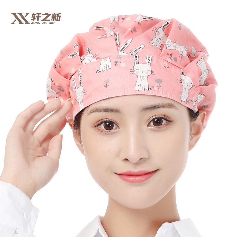 xuanzhixin-หมวกเชฟ-ป้องกันฝุ่น-เหมาะกับใส่ทําอาหาร-สําหรับผู้หญิง