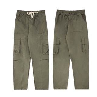 ‘’Green Mountain Campground” กางเกงขาวยาวสไตล์ Camping Pants