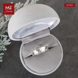 ภาพหน้าปกสินค้าMTแหวนเงินแท้ แบบเกลี้ยง แบบ ทุบลาย ค้อนทุบ ไซส์: 55, 56 Solid 925 Sterling Silver Ring (sr526) MT Jewelry มณีธารา ซึ่งคุณอาจชอบราคาและรีวิวของสินค้านี้