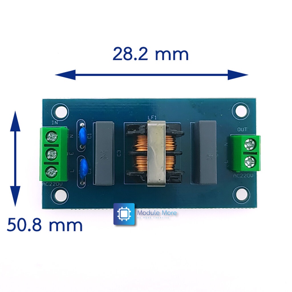 โมดูลกรองไฟ AC 2A EMI Filter Sound Booster Filter Socket EMI Filter ...