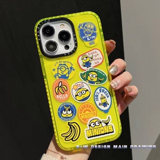 เคสโทรศัพท์มือถือแบบนิ่ม กันกระแทก ลายมินเนี่ยนสีเหลืองน่ารัก สําหรับ iPhone 14 13 12 11 Pro MAX X XS MAX XR 6 6s 7 8 Plus