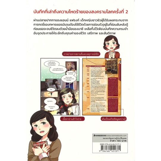 หนังสือ-แอน-แฟรงก์-หนังสือการ์ตูน-เสริมความรู้-สินค้าพร้อมส่ง-อ่านสนุก