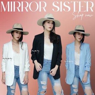 Code Mirr00 เสื้อสูทสีพื้น เสื้อสูทสีขาว งานป้าย mirrorsister