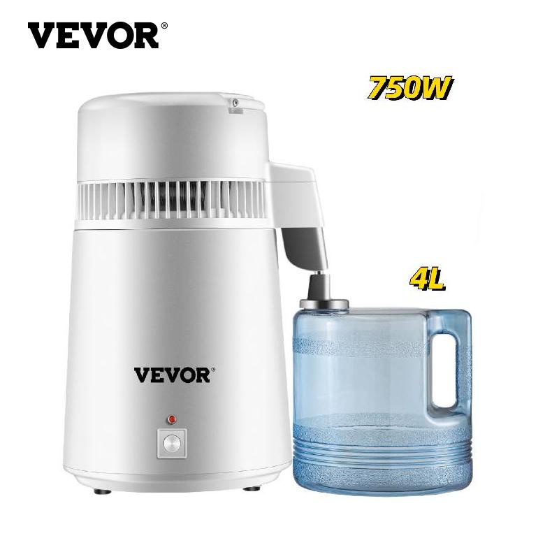 VEVOR 4L Water Distiller Purifier Filter Dispenser Heating Drinking