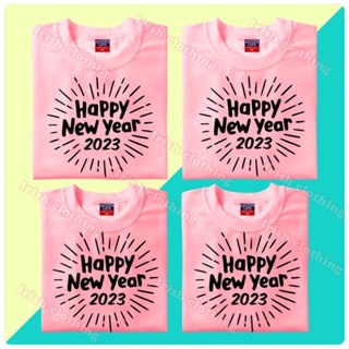 เสื้อยืดHAPPY NeW YEAR T- SHIRT TEES MINIMALIST STATEMENT T-SHIRT UNISEX COD