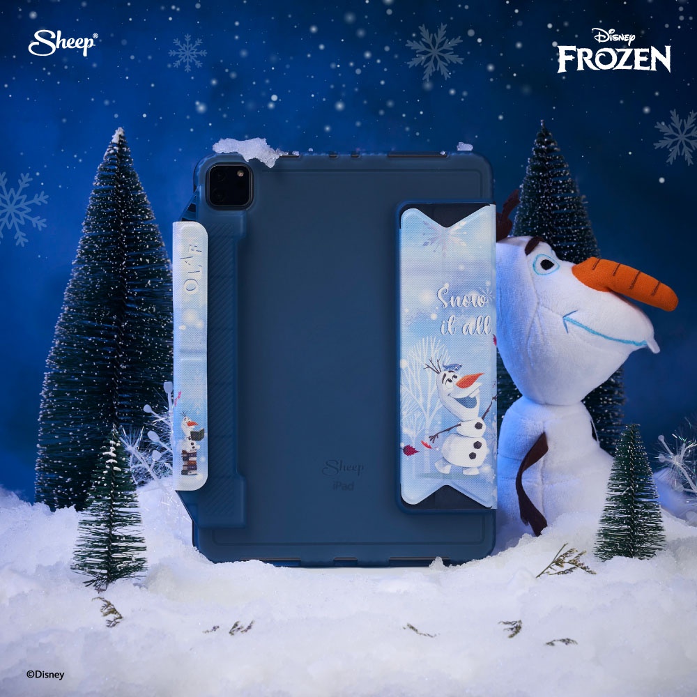 disney-s-frozen-olaf-limited-collection-people-เคสสำหรับไอแพด-pro-11-m1-m2-air-4-5-เคสเก็บปลอกปากกาได้-แถมปลอกปาก