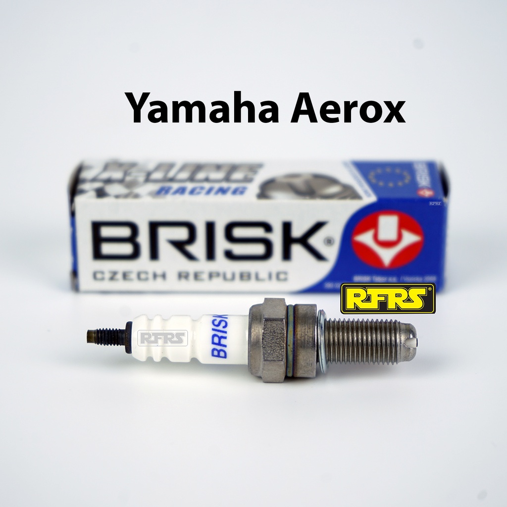 หัวเทียน BRISK XLine 4 เขี้ยว แกนเงิน Yamaha Aerox Spark Plug (9X01ROA