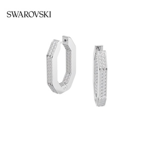 [ของแท้ พร้อมส่ง] Swarovski Swarovski Dextera ต่างหูห่วงใหญ่ (ขนาดใหญ่) ของขวัญระดับไฮเอนด์