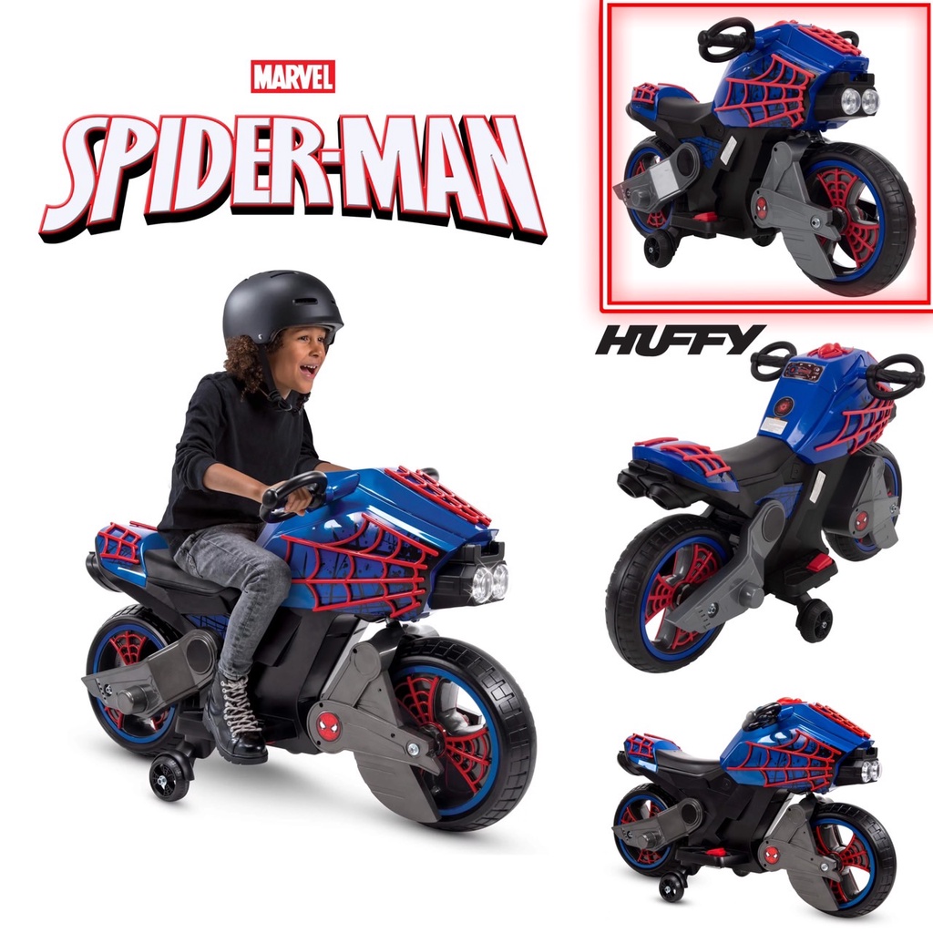 ใหม่ล่าสุด-marvel-spider-man-6v-battery-powered-motorcycle-ride-on-toy-for-ราคา-9-900-บาท