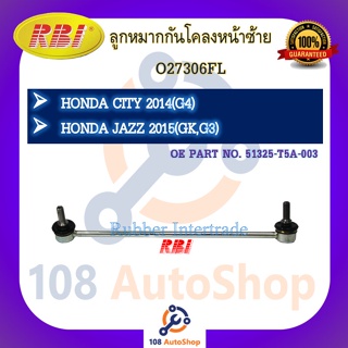 ลูกหมากกันโคลง RBI สำหรับรถฮอนด้าซิตี้ HONDA CITY(G4), แจ๊ส JAZZ(GK,G3)