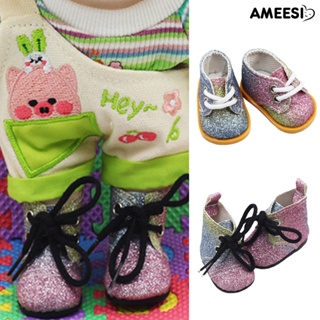 Ameesi รองเท้าตุ๊กตา อเนกประสงค์ สําหรับตกแต่งตุ๊กตาเด็ก 1 คู่