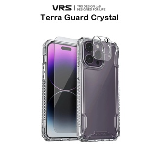 Vrs Design Terra Guard Crystal เคสกันกระแทกพร้อมฟิล์มเกรดพรีเมี่ยมจากเกาหลี เคสสำหรับ iPhone14Pro/14Promax(ของแท้100%)