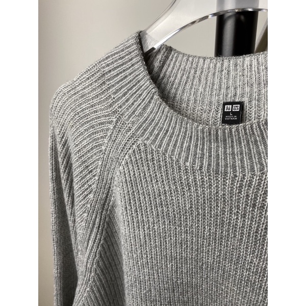 เสื้อสเวตเตอร์-uniqlo-wool-แท้-size-l