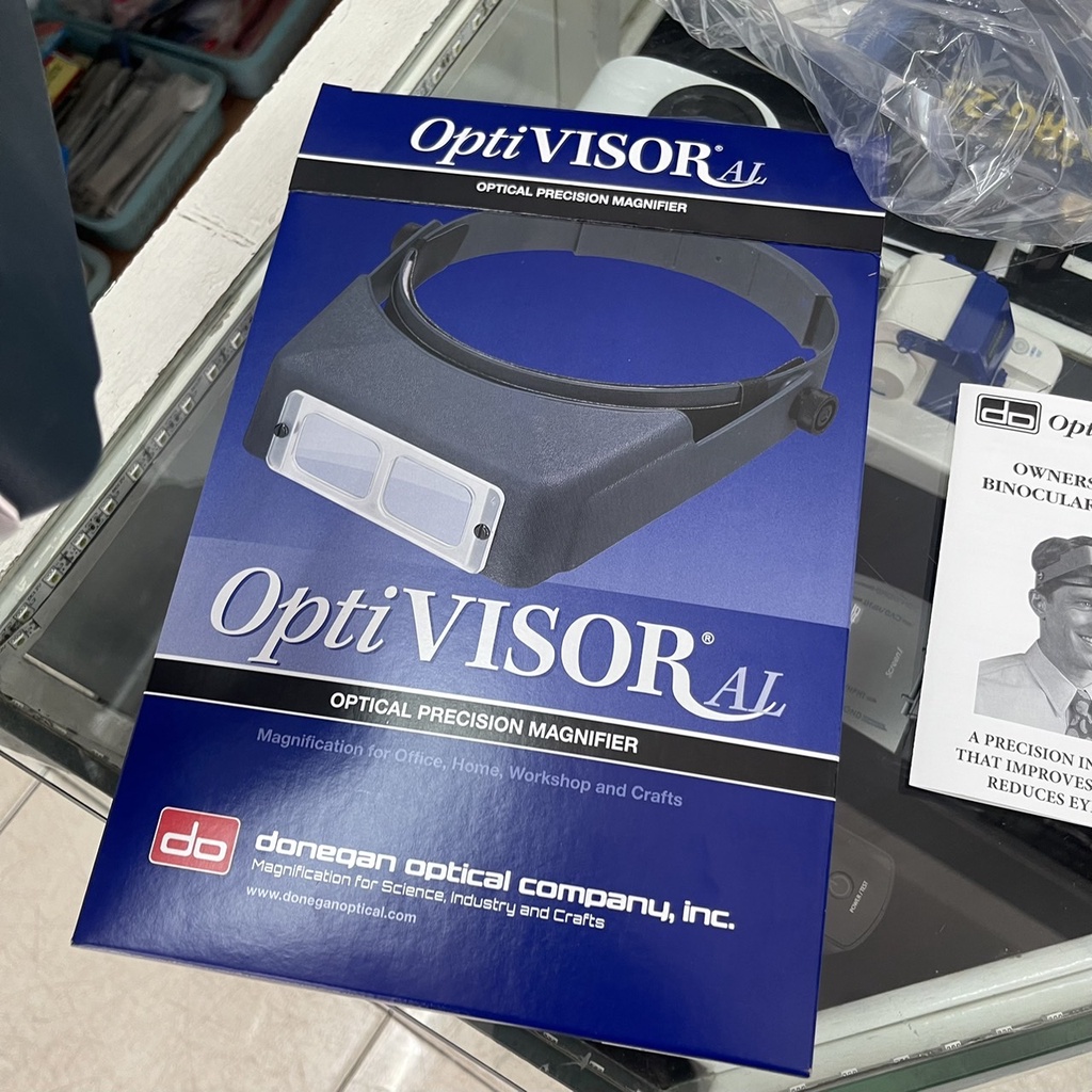 แว่นขยาย แว่นขยายสวมหัว เลนส์ขยายสวมหัว แบรนด์ Opti VISOR AL U.S.A. ของ ...